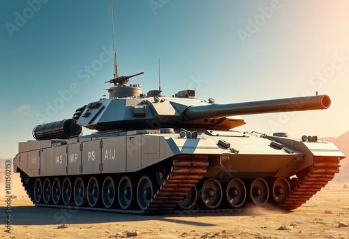 Modern main battle tank, powerful turret, advanced armor,  battle,  tank