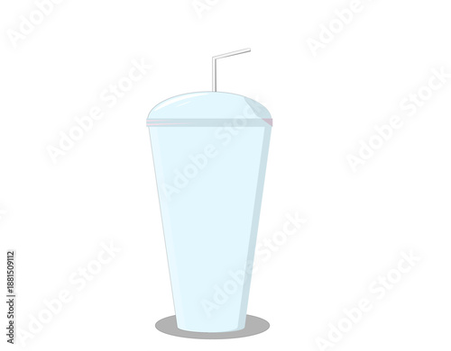a glass of lemonade is light blue on a white background,