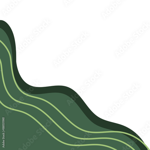 Blob Corner Border Illustration