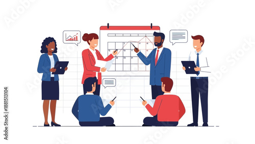 Diverse Team Collaborating on Business Strategy Meeting