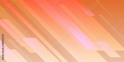 Warm Orange Abstract Background With Diagonal Geometric Shapes For Modern Design eps10