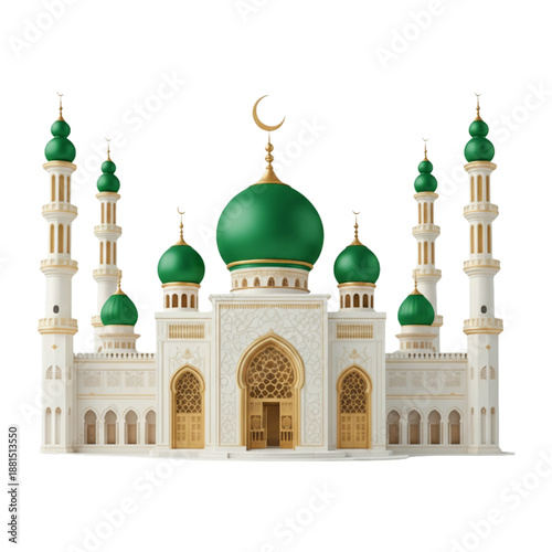 Wallpaper Mural Green Dome Mosque Torontodigital.ca