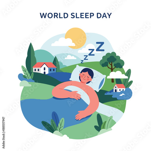 A woman sleeps peacefully on a pillow