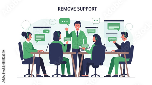 Teamwork in Call Center: Collaboration, Communication, and Customer Support