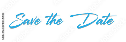 Save the date ink writing in modern calligraphy style. save the date lettering . wedding lettering . vector brush hand lettering .wedding typography phrase. type text art words. modern calligraphy .