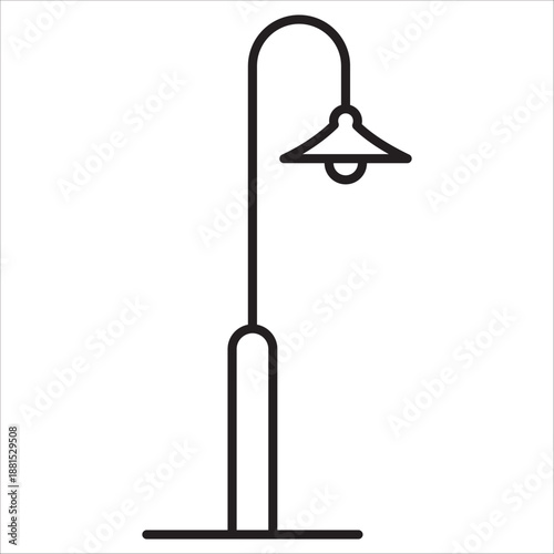 Park icon outline vector