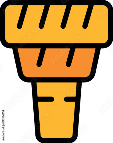 Reducing coupling plumbing fixture connecting pipes of different sizes, ensuring watertight seal and efficient flow