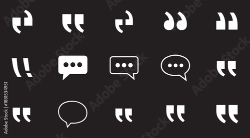 Quote mark collection. Quotation icon set. Vector illustration.eps