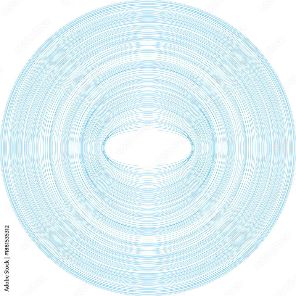 Fototapeta premium An abstract 3d render of a blue spiral staircase vortex features liquid wave textures and circular motion patterns over a vintage backdrop with a twirl design