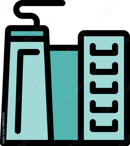 Geothermal power station producing clean energy, symbolizing sustainable power generation and reducing carbon footprint