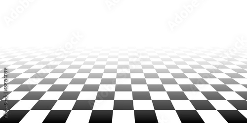 Black and white checkered seamless pattern. Endless background. Racing flag texture