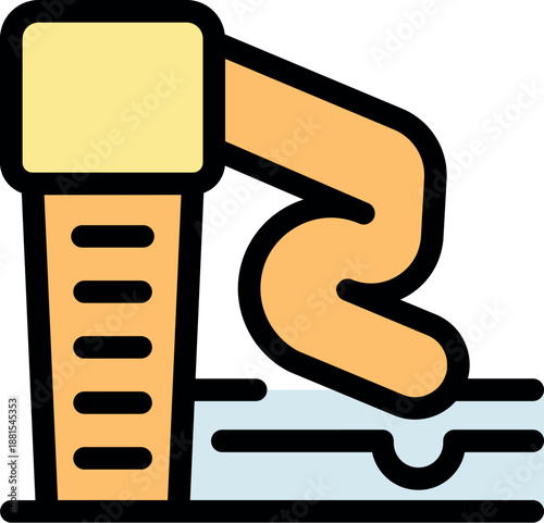 Enjoying summer fun at the aquapark, sliding into refreshing pool on a hot day