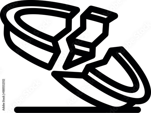 Broken contact lens falling on the floor, representing ophthalmology and vision care