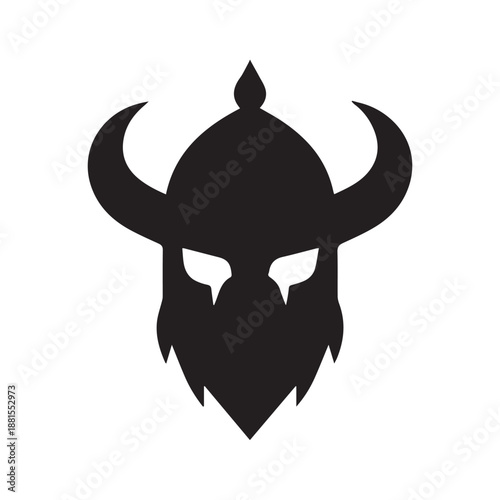 Clean Modern Viking Emblem With Warrior Symbol