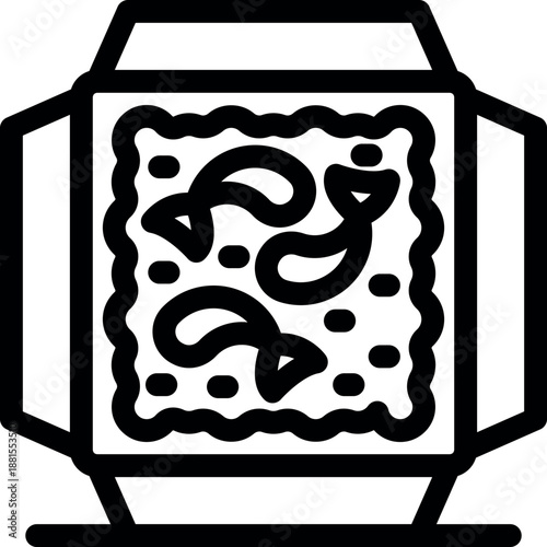 Freshly prepared sushi packed in an open box, ready to be enjoyed