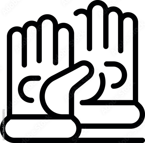 Protective gloves ensuring hygiene and safety during cleaning tasks