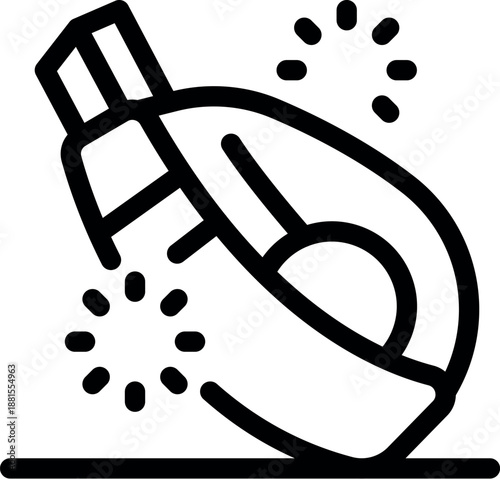 Innovative robot vacuum cleaner is sterilizing and cleaning a surface with advanced technology