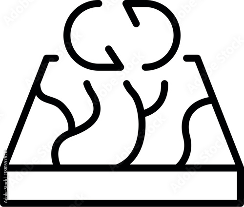 Circular arrows symbolize soil regeneration process, enhancing ground quality, promoting sustainable agriculture and environmental health