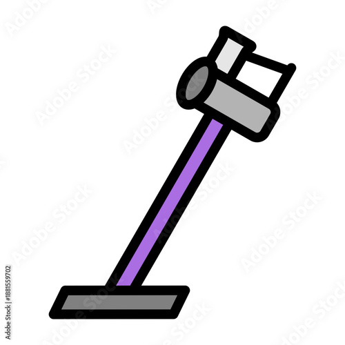 Barber Vacuum Vector Filled Icon Design