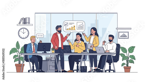 Business Team Meeting Office Discussion Collaboration.