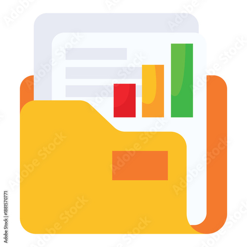 Folder icon design. Folder and file icon