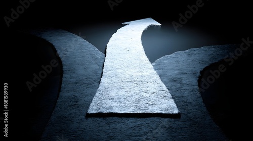 making concept with multiple glowing paths converging into one clear direction