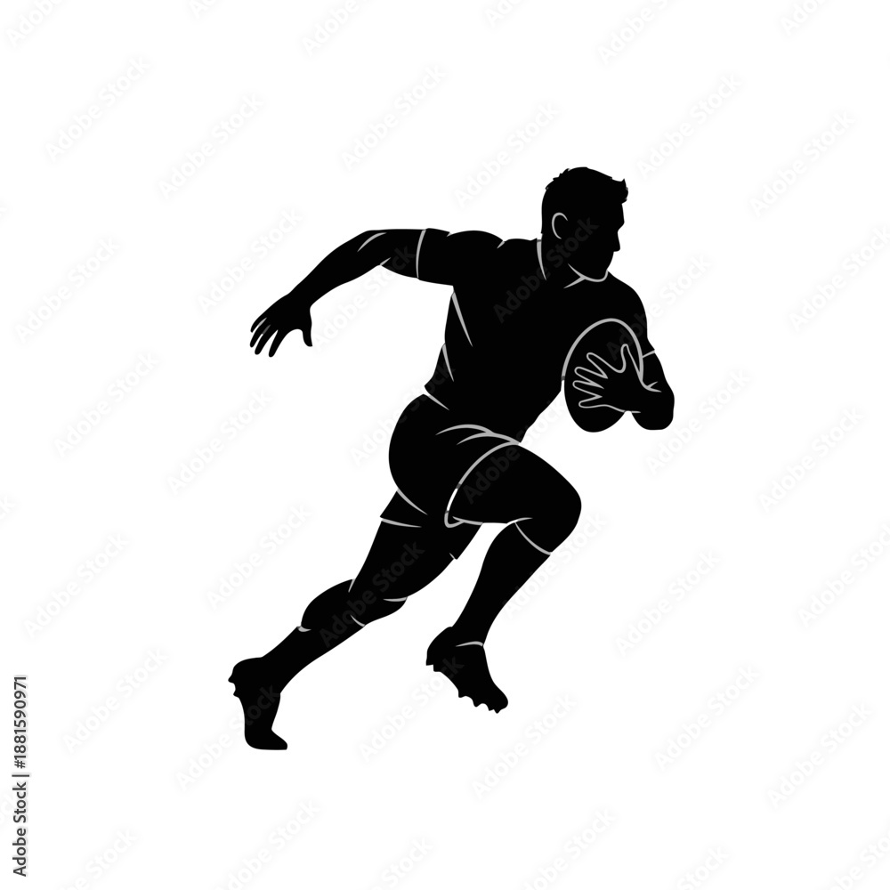 Fototapeta premium Two boxers in fighting stance silhouette.