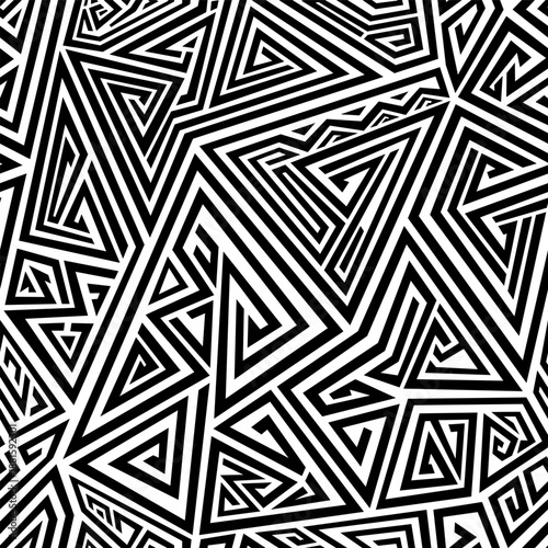 Linear Triangle Grid Seamless pattern