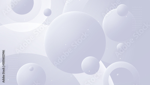 Abstract cosmic spheres floating in dark futuristic space scene bg