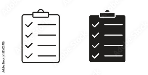 Planning icons. Outline icons vector collection. flat illustrations