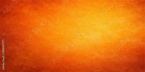 Abstract grunge art background with a textured orange paint pattern and vintage watercolor design featuring hot fire flame and smoke light effects on a yellow heat canvas