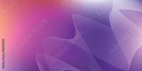 Abstract Swirling Purple and Pink Gradient Background with Soft Light Effects.