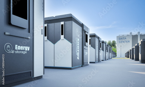 Energy storage systems or battery container units for data center