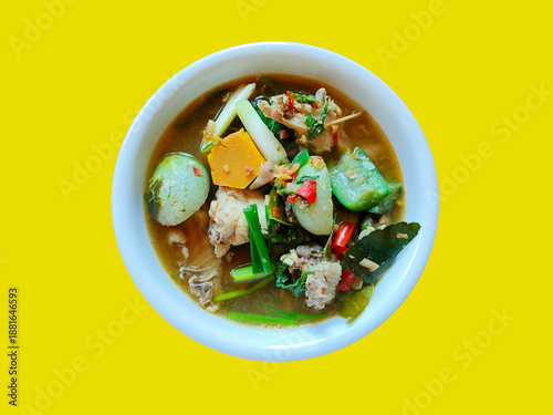 Kaeng Aom the traditional Thai food curry made by North East people in Thaiand