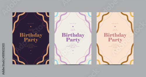 Minimalist Birthday Party Invitation Template