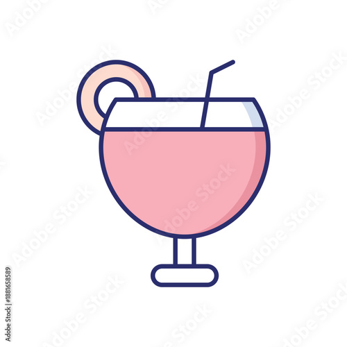 Cocktail vector icon