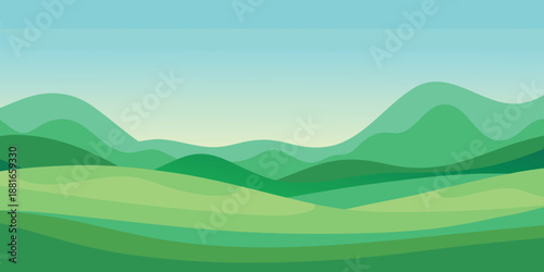 mountain landscape vector illustration