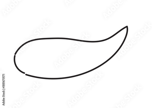 チューブから絞り出したクリームのイラスト