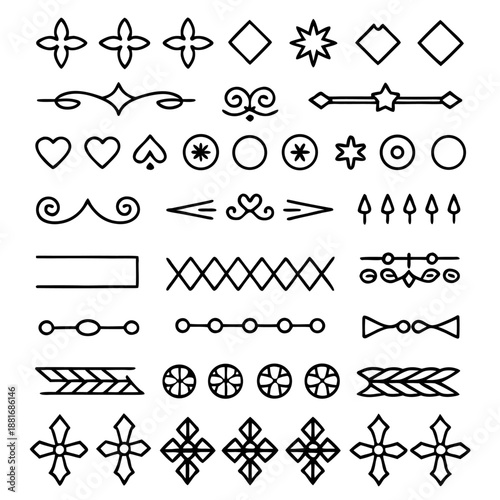 Versatile vector icon set for ui, web, and branding