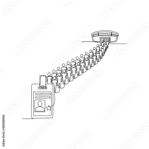 Teamwork Concept With Connected People And Leadership Icon