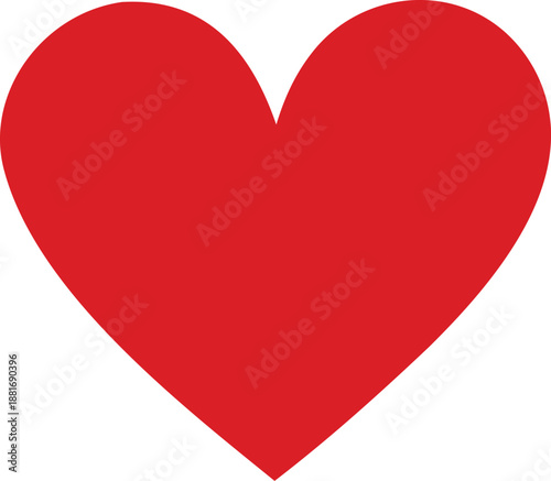 Free Download Vibrant red heart symbolizing love and affection - GFXLoad