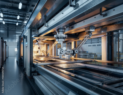 High-Precision Semiconductor Manufacturing Machine with Robotic Automation