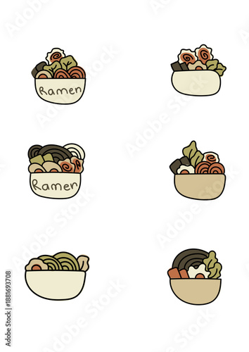 set of coffee labels
