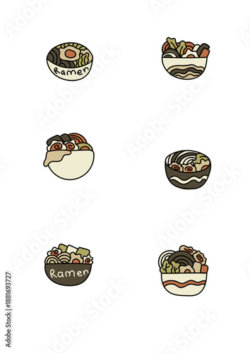 set of food icons