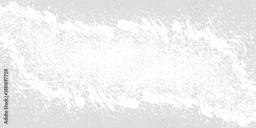 Black particles explosion on white background. Abstract splatter dust powder spray with scattered debris. Dynamic burst motion effect with flying droplets and ink stain texture