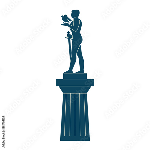 Pobednik aka Victor Monument Icon of Serbia