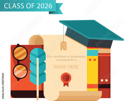 graduation background with variety