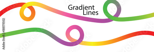 colorful gradient line Swirl Color Gradient Lines  colorful gradient wave creative design templates