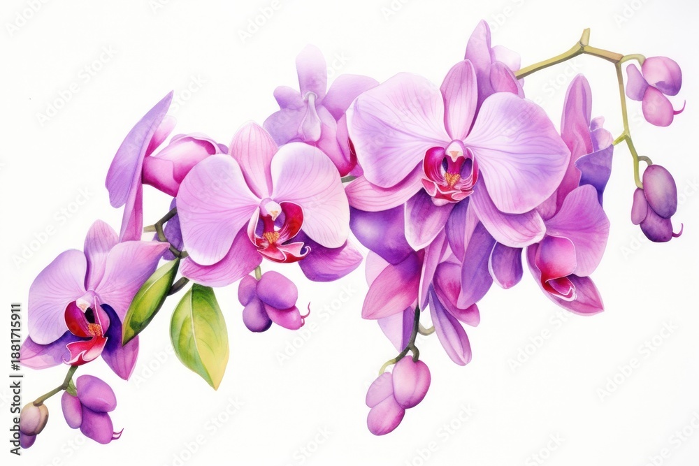Obraz premium Orchid blossom flower plant.