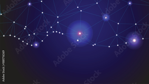Abstract Digital Network Connections Background